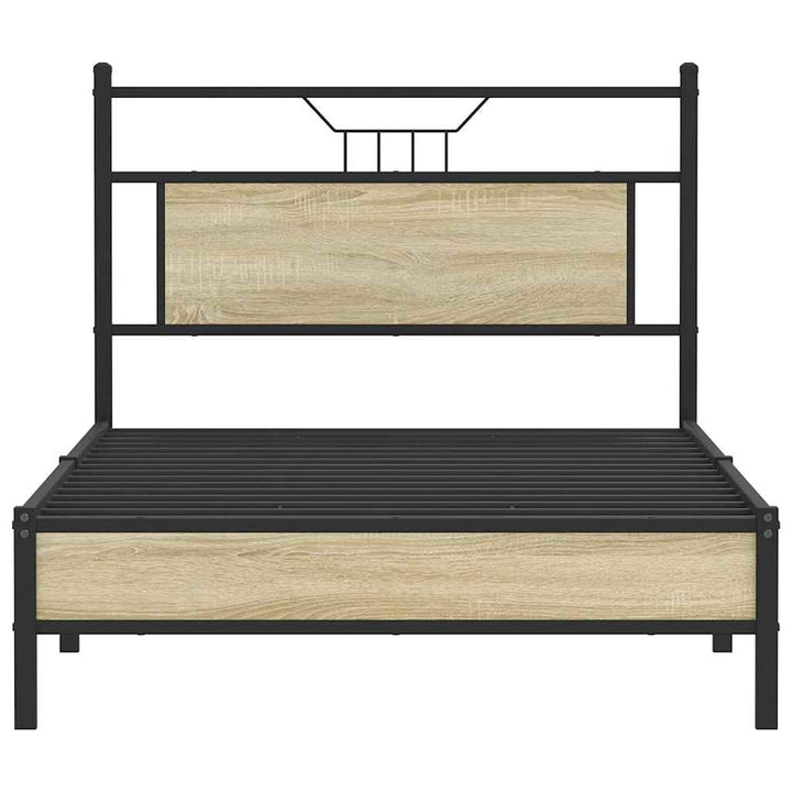sengeramme 100x190 cm uden madras konstrueret træ sonoma-eg