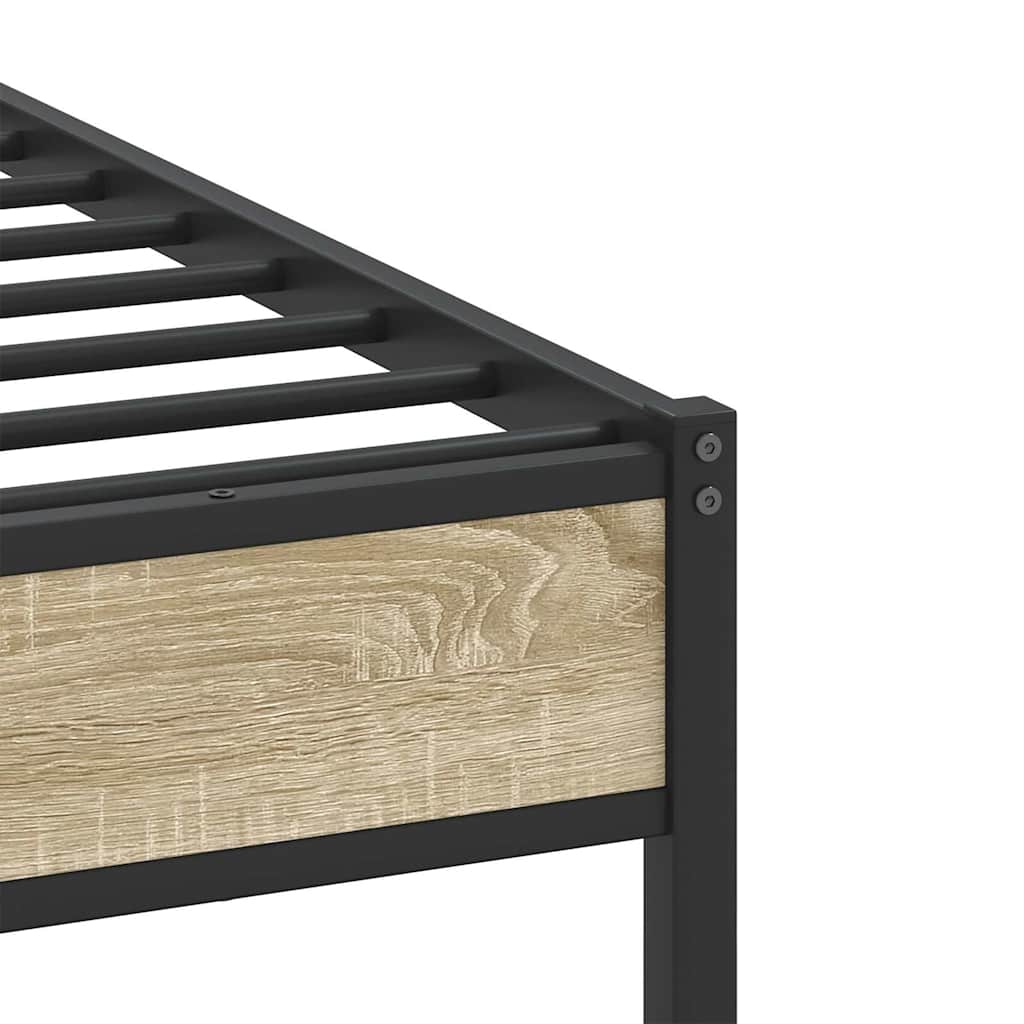 sengeramme 100x200 cm uden madras konstrueret træ sonoma-eg