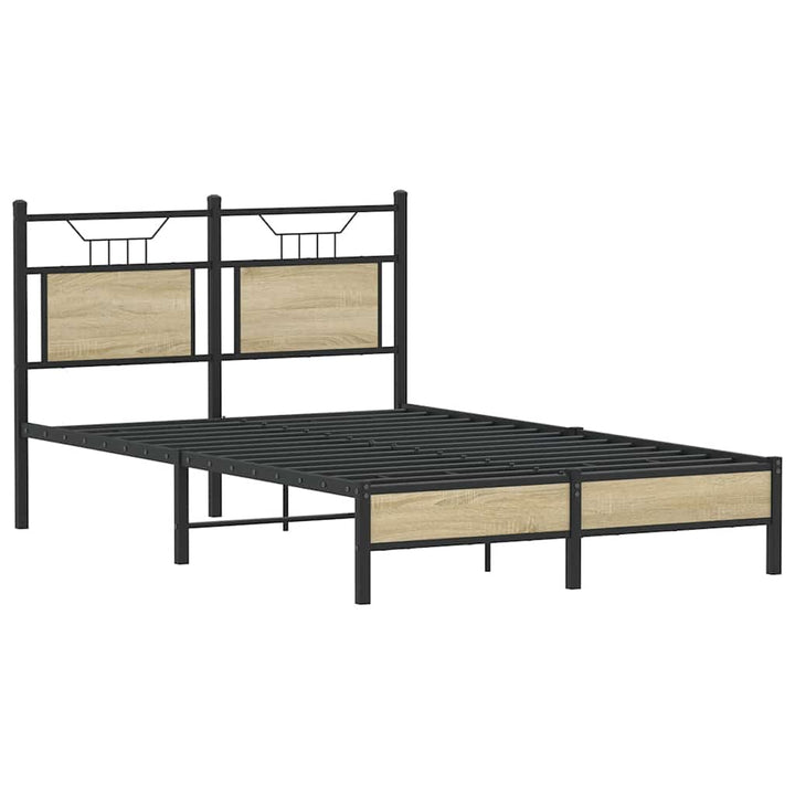 sengeramme 120x200 cm uden madras konstrueret træ sonoma-eg
