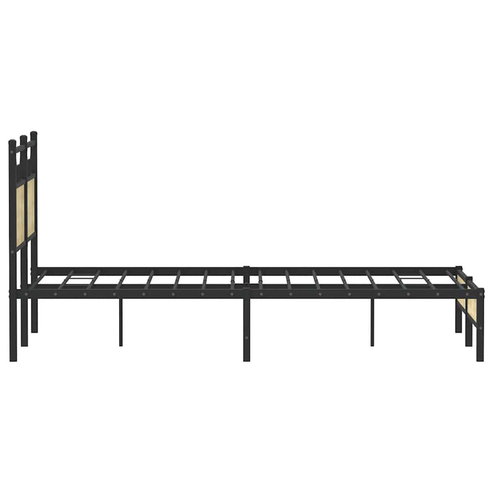 sengeramme 120x200 cm uden madras konstrueret træ sonoma-eg