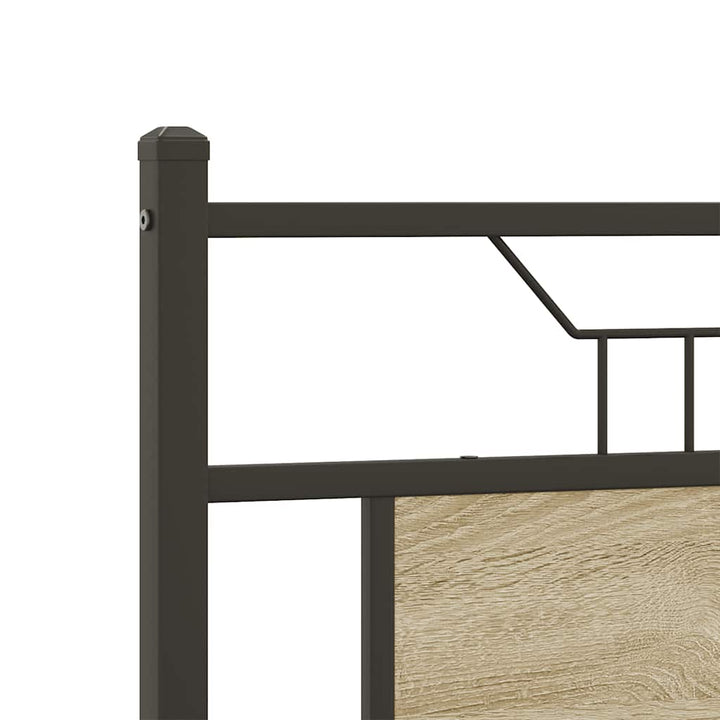 sengeramme 140x190 cm uden madras konstrueret træ sonoma-eg