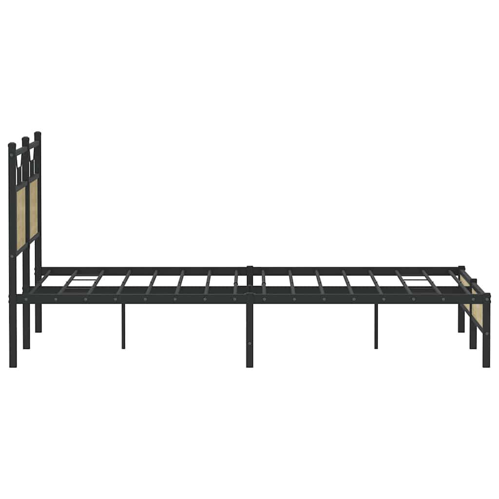 sengeramme 140x200 cm uden madras konstrueret træ sonoma-eg