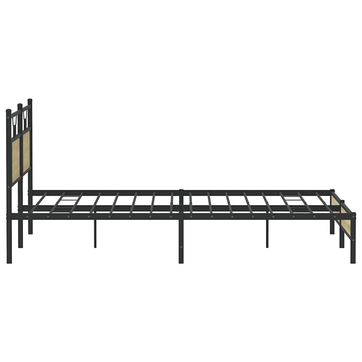 sengeramme uden madras 183x203 cm konstrueret træ sonoma-eg
