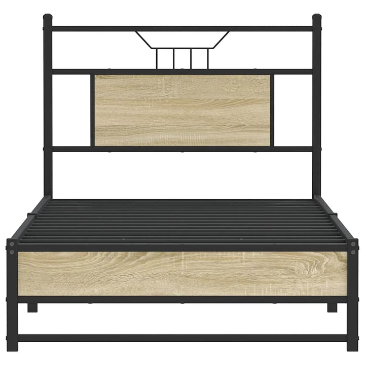 sengeramme 80x200 cm uden madras konstrueret træ sonoma-eg
