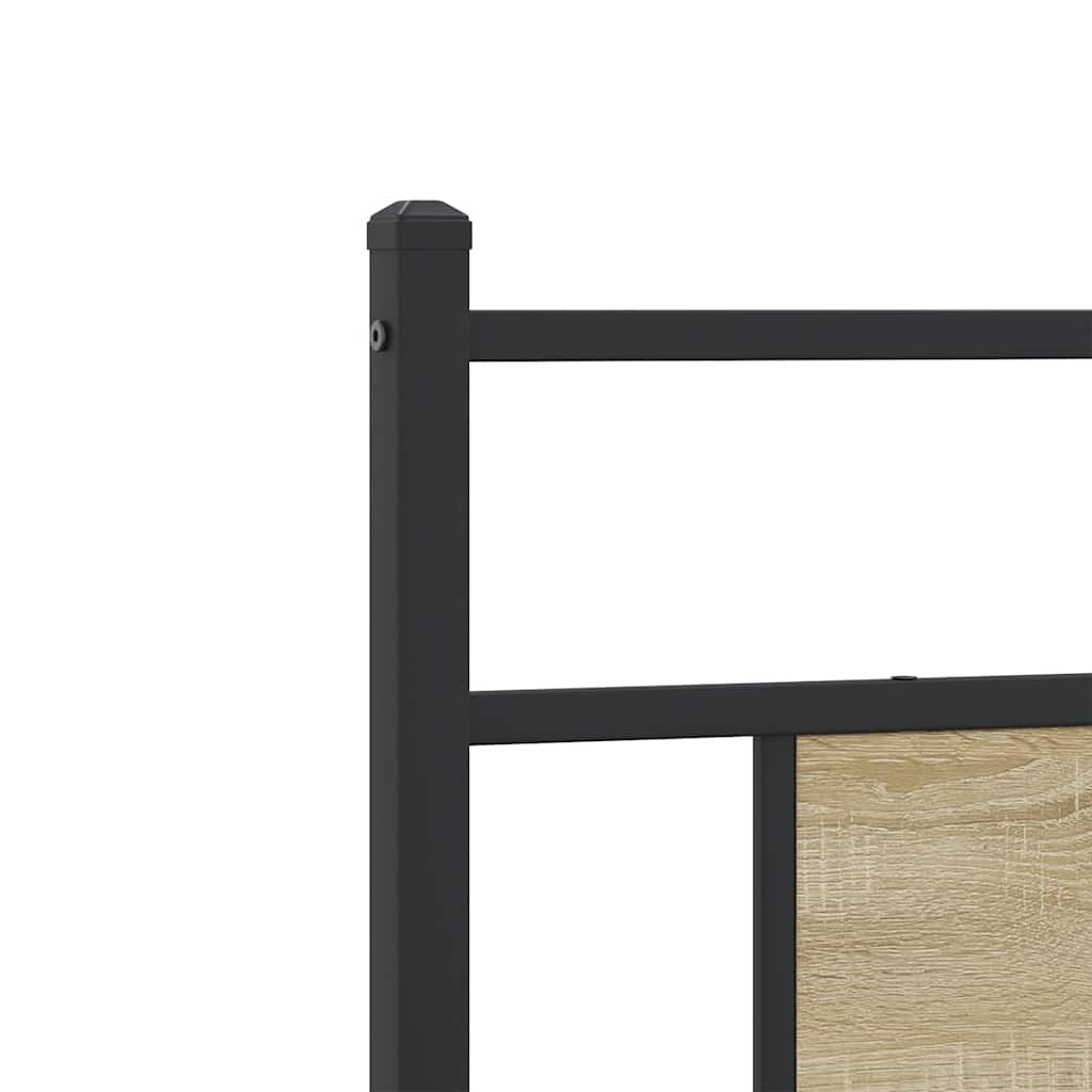 sengeramme 80x200 cm uden madras konstrueret træ sonoma-eg
