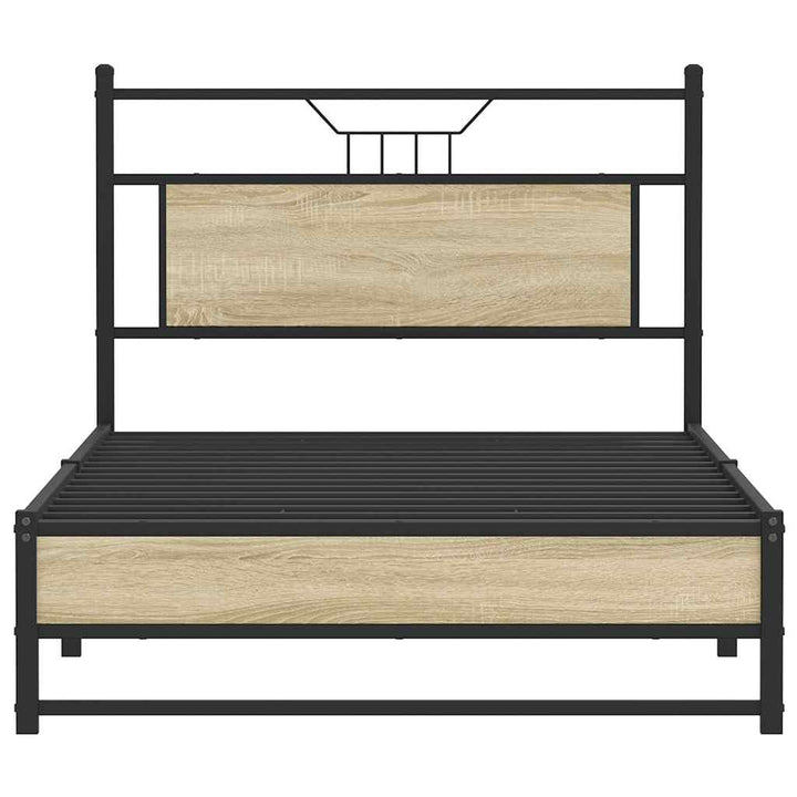sengeramme uden madras 107x203 cm konstrueret træ sonoma-eg