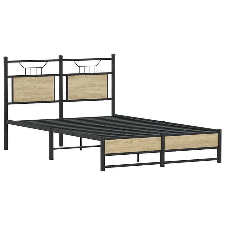 sengeramme 120x190 cm uden madras konstrueret træ sonoma-eg