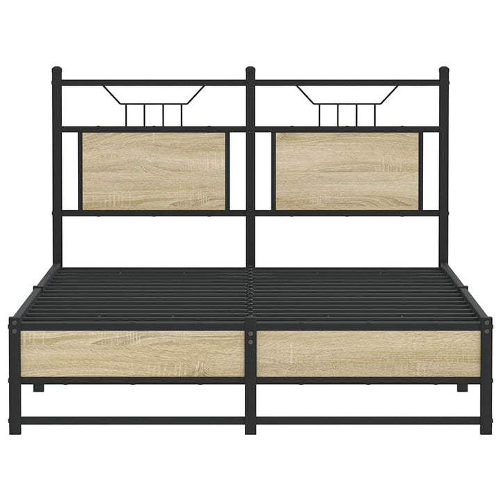 sengeramme 120x190 cm uden madras konstrueret træ sonoma-eg