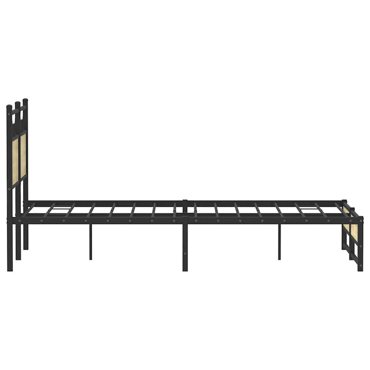 sengeramme 120x190 cm uden madras konstrueret træ sonoma-eg