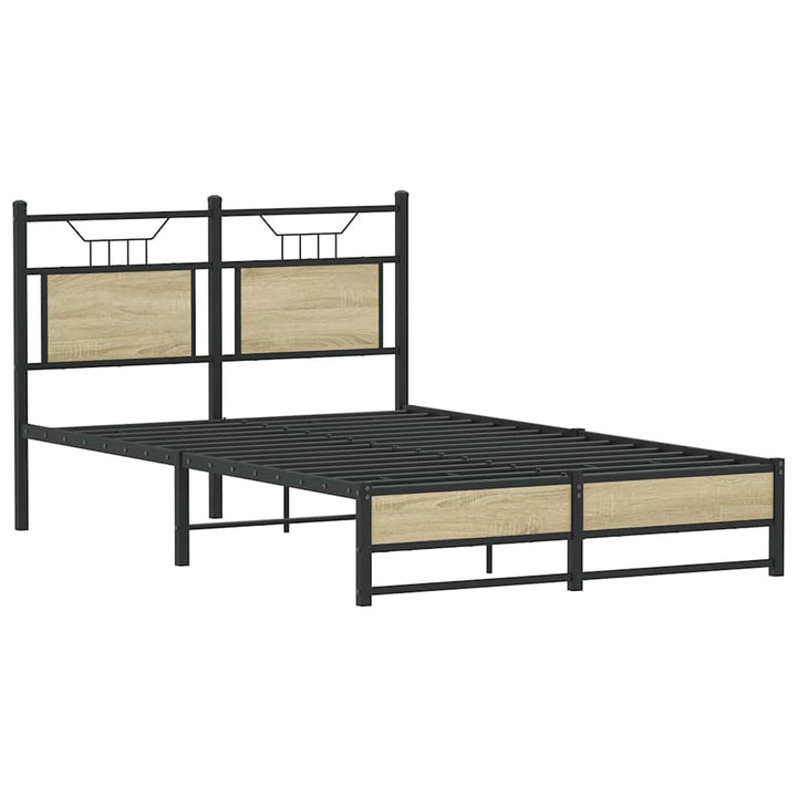 sengeramme 120x200 cm uden madras konstrueret træ sonoma-eg