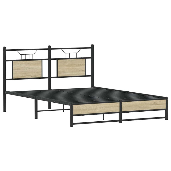 sengeramme 140x200 cm uden madras konstrueret træ sonoma-eg