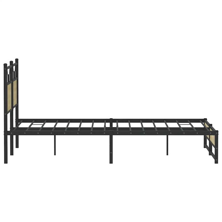 sengeramme 140x200 cm uden madras konstrueret træ sonoma-eg