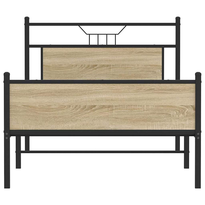 sengeramme 100x190 cm uden madras konstrueret træ sonoma-eg