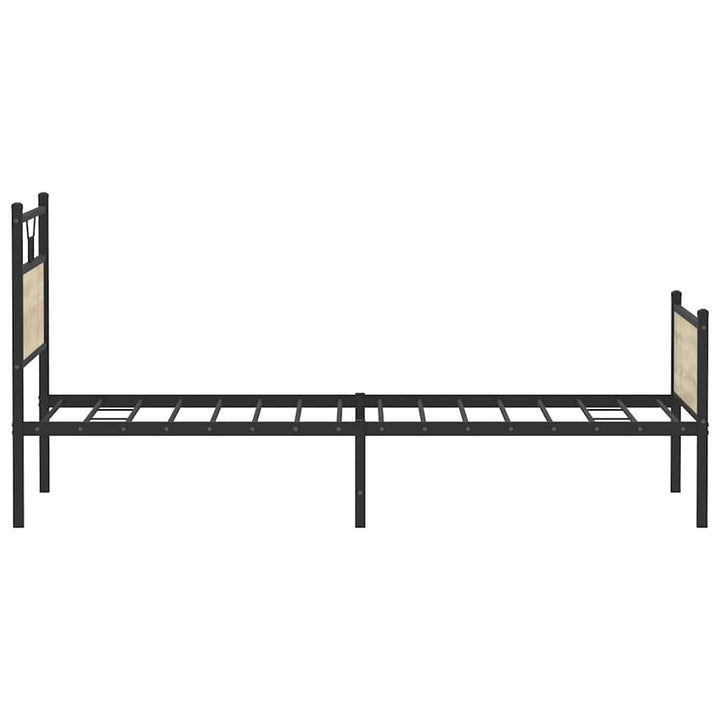 sengeramme 100x200 cm uden madras konstrueret træ sonoma-eg
