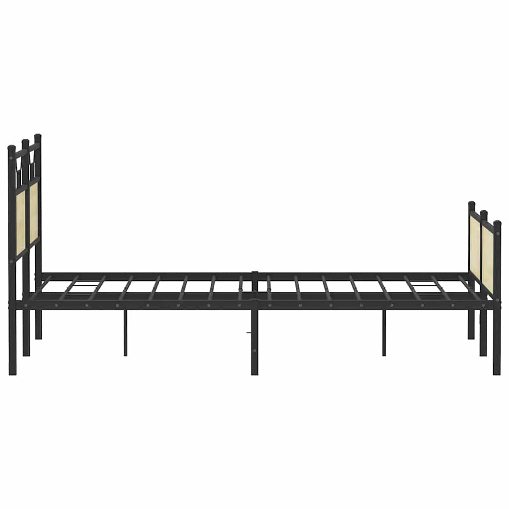 sengeramme 150x200 cm uden madras konstrueret træ sonoma-eg