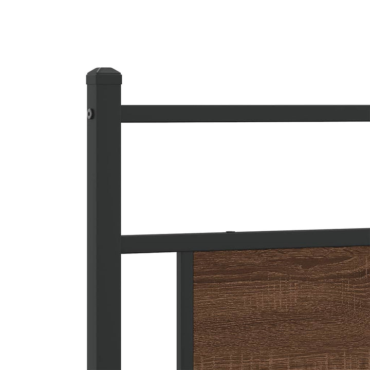 sengeramme uden madras 107x203 cm konstrueret træ brunt eg