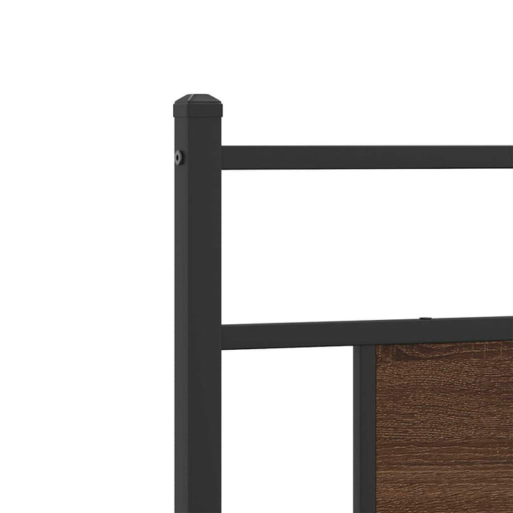 sengeramme 90x190 cm uden madras konstrueret træ brunt eg