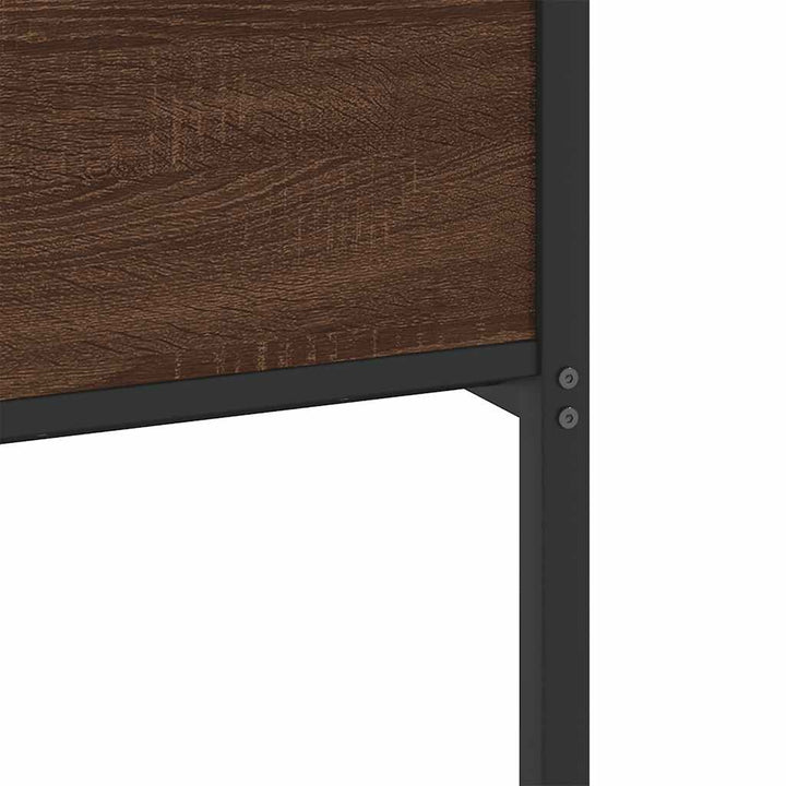 sengeramme 140x200 cm uden madras konstrueret træ brunt eg