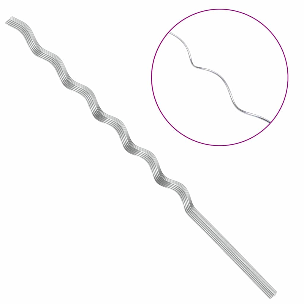 Plante støtte 20 stk. Sølv 150 x 0,6 x 0,6 cm Stål