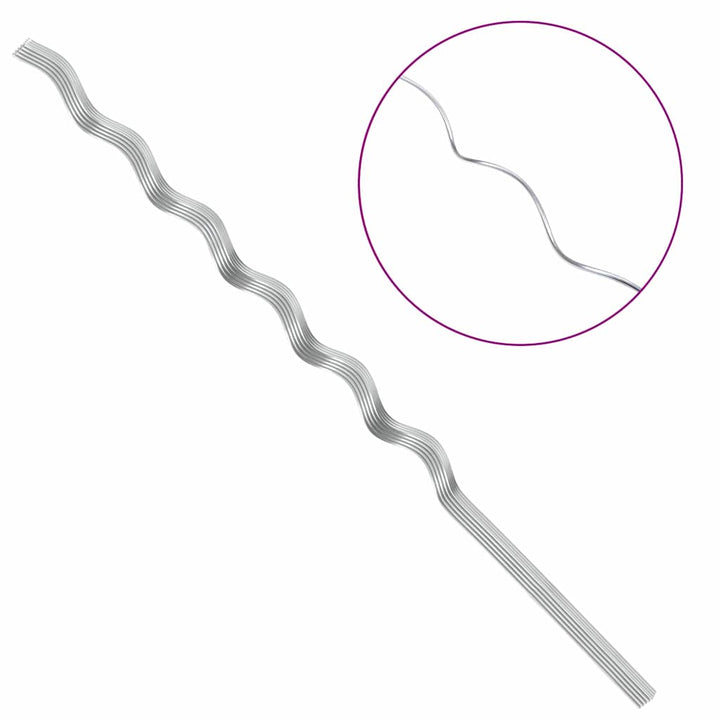 Plante støtte 20 stk. Sølv 150 x 0,6 x 0,6 cm Stål