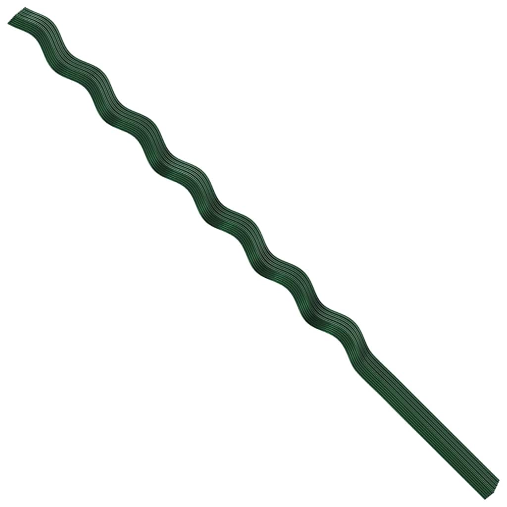 Plante støtte 50 stk. Grøn 170 x 0,6 x 0,6 cm Stål