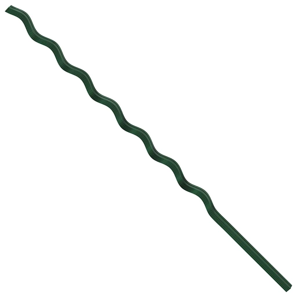Plante støtte 20 stk. Grøn 170 x 0,6 x 0,6 cm Stål