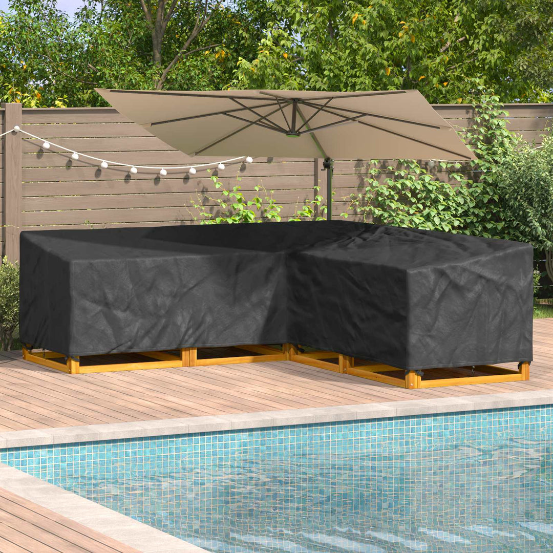 Møbelbetræk 270 x 270 x 80 cm 600D Oxford Stof L-form Vandtæt