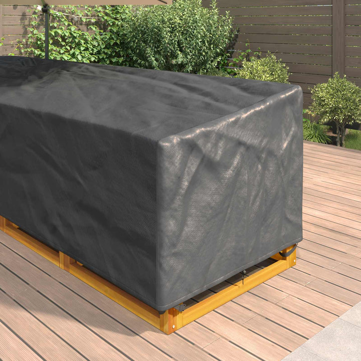 Møbelbetræk Sort 300 x 300 x 80 cm 420D Oxford Stof