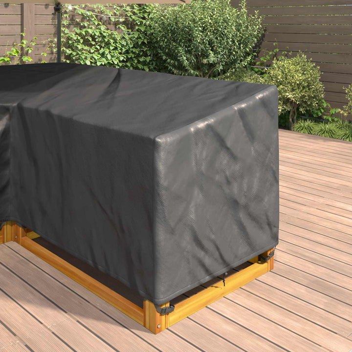 Møbelbetræk Sort 250 x 180 x 80 cm 210D Oxford Stof