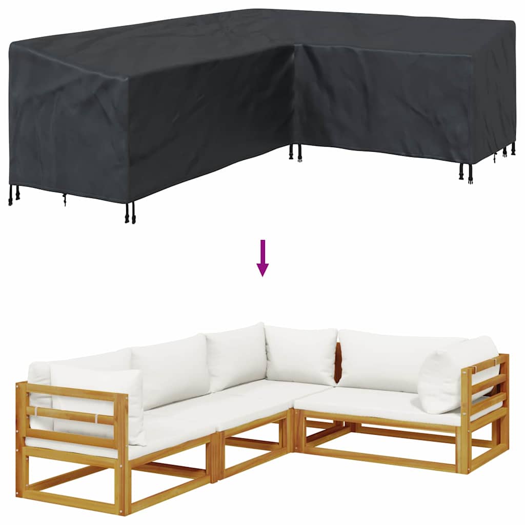 Møbelbetræk 260 x 210 x 80 cm 600D Oxford Stof L-form Vandtæt