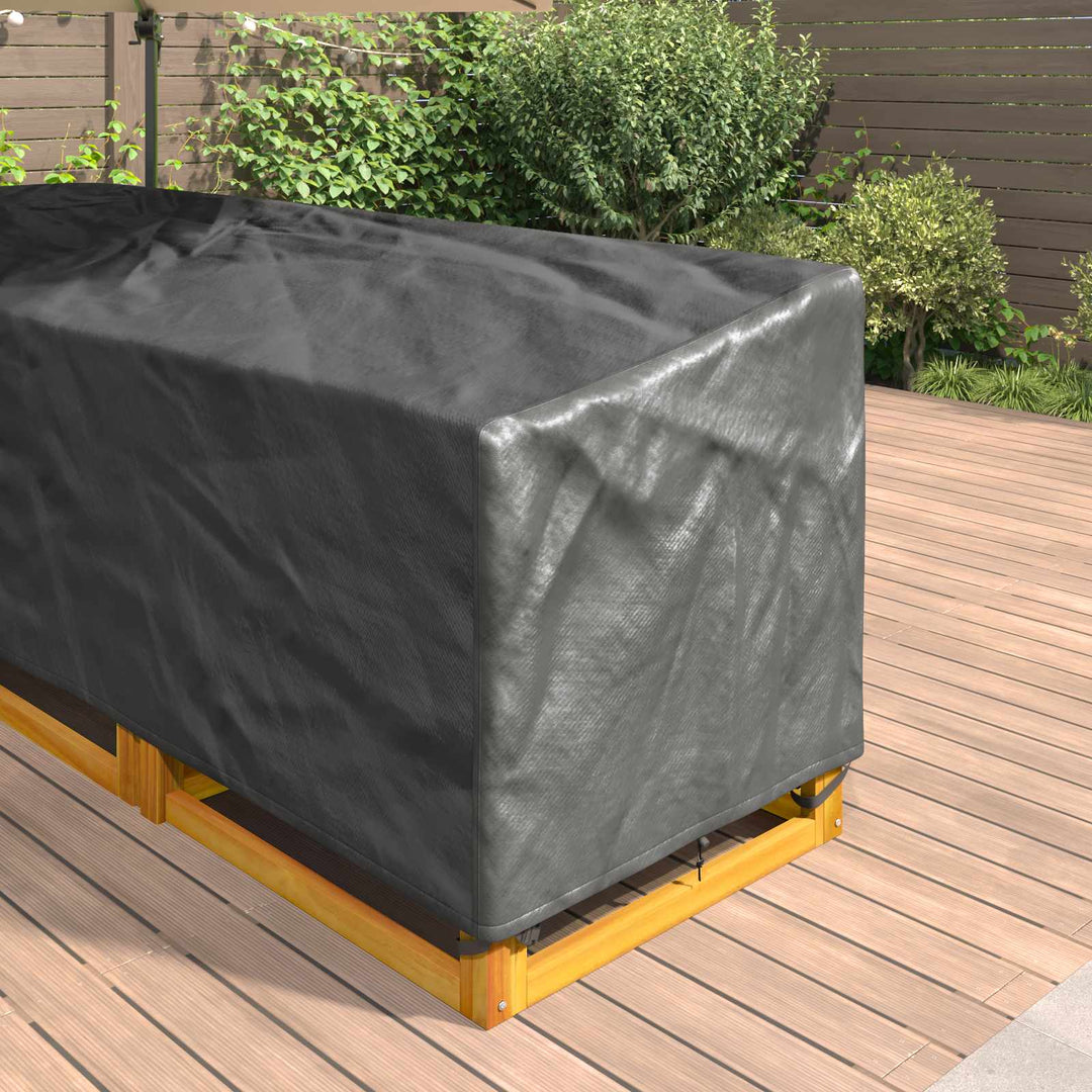 Møbelbetræk Sort 260 x 210 x 80 cm 210D Oxford Stof