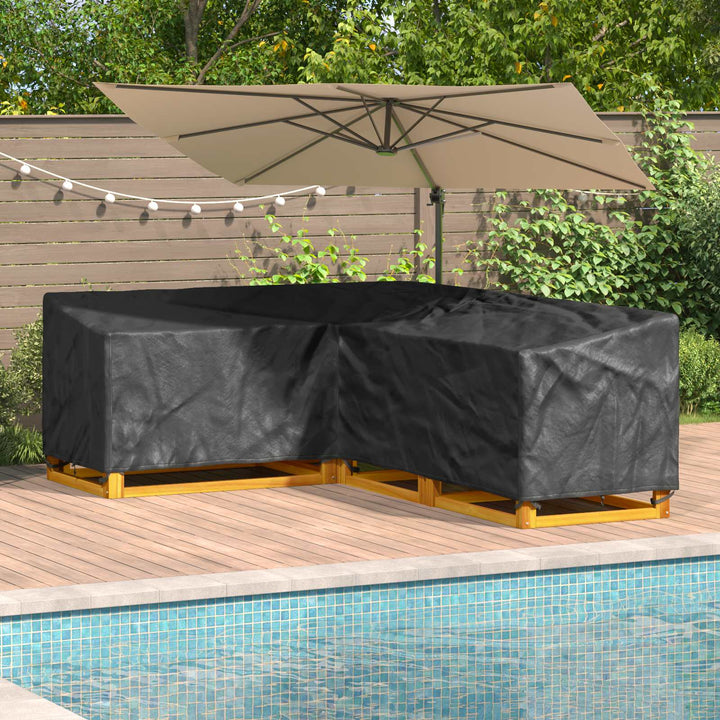 Møbelbetræk Sort 260 x 210 x 80 cm 210D Oxford Stof