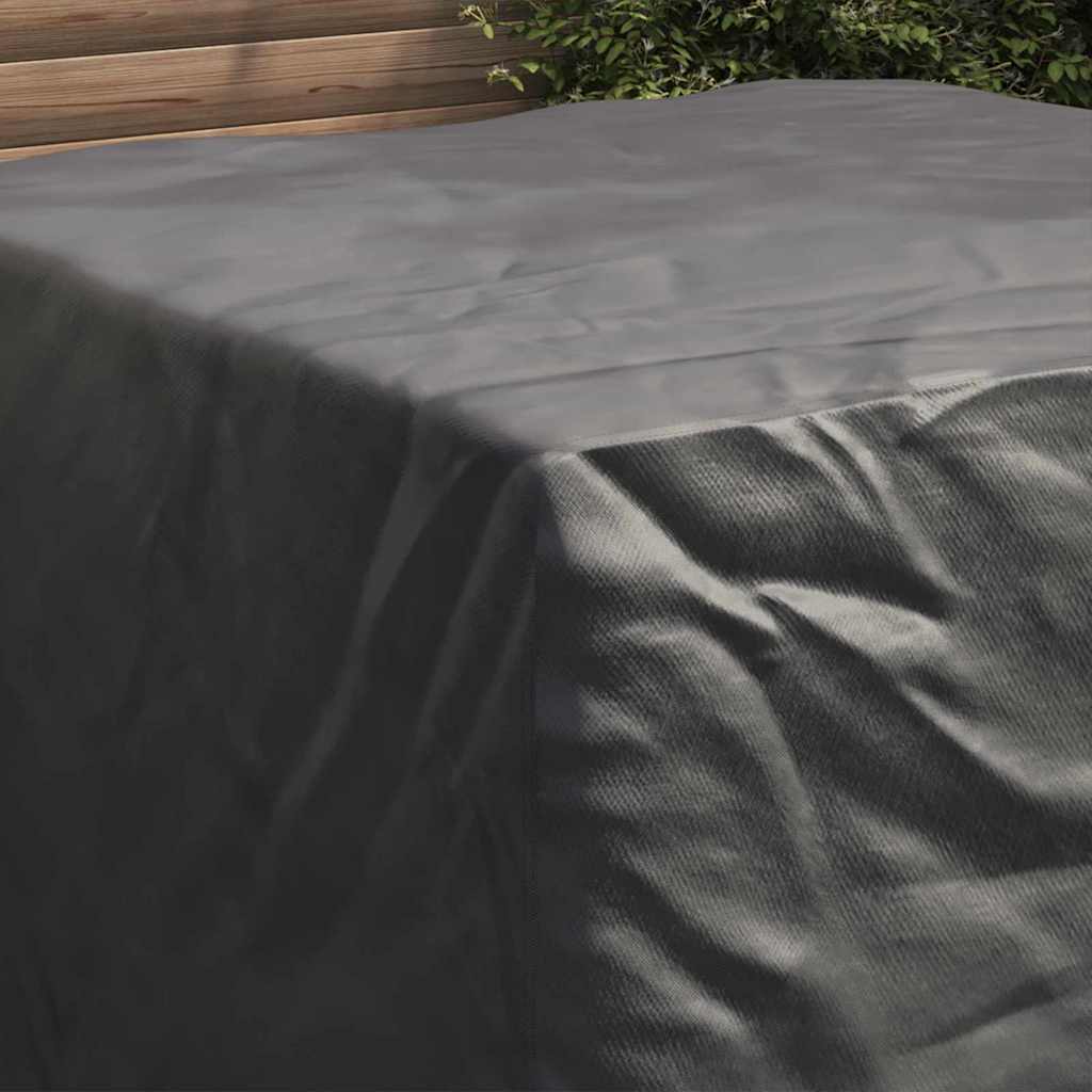 Møbelbetræk Sort 125 x 125 x 74 cm 420D Oxford stof