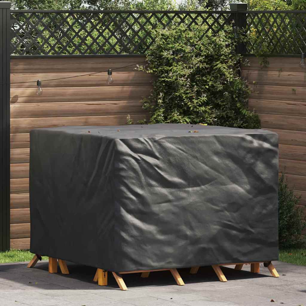 Møbelbetræk Sort 125 x 125 x 74 cm 420D Oxford stof