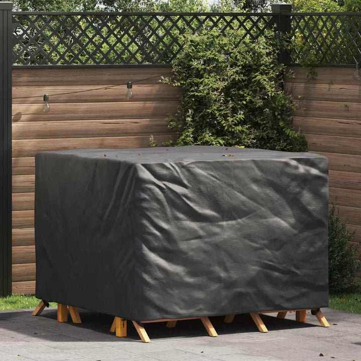 Møbelbetræk Sort 125 x 125 x 74 cm 420D Oxford stof