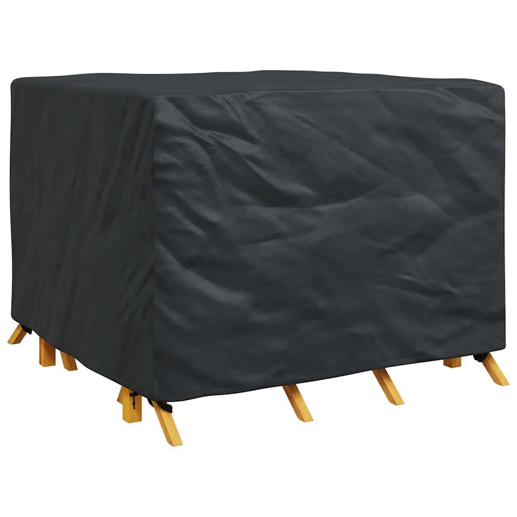 Møbelbetræk Sort 125 x 125 x 74 cm 420D Oxford stof