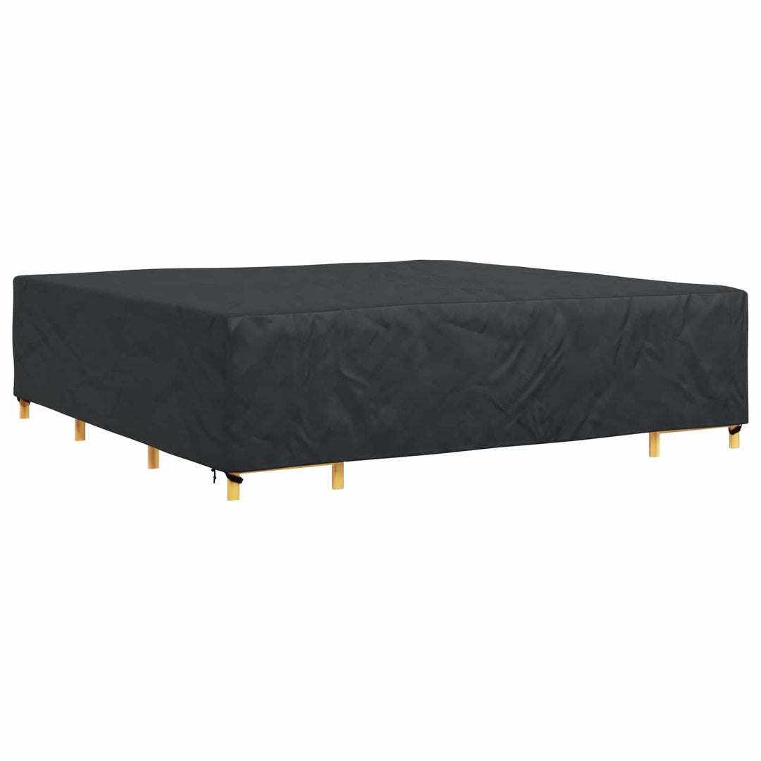 Møbelbetræk Ensfarvet Sort 300 x 300 x 70 cm 210D