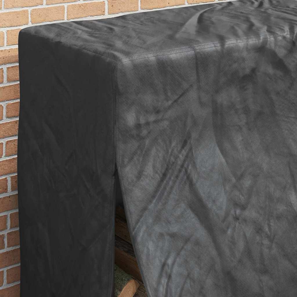 Brændestabelafdækning Sort 61 x 122 x 106 cm 600D Oxford Stof