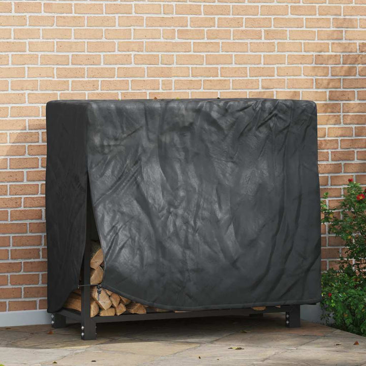 Brændestabelafdækning Sort 61 x 122 x 106 cm 600D Oxford Stof