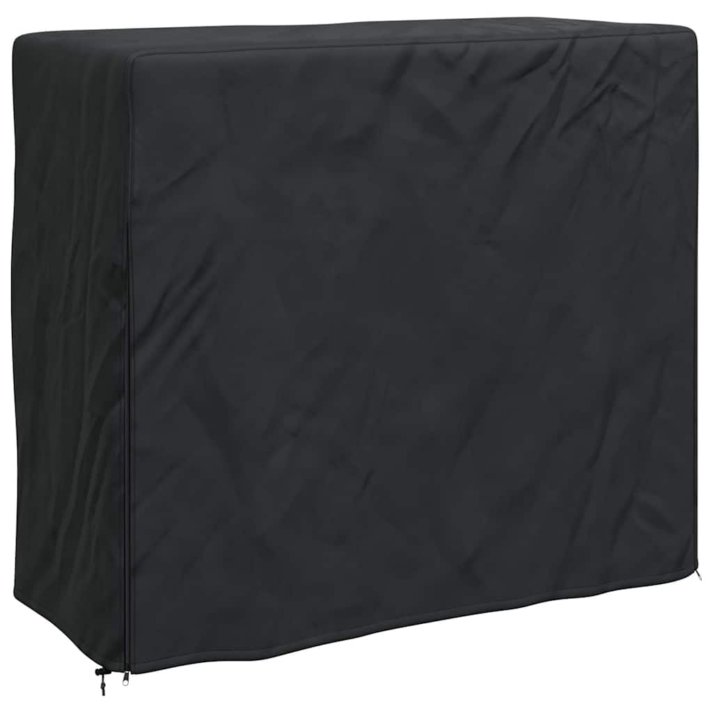 Brændestabelafdækning Sort 61 x 122 x 106 cm 600D Oxford Stof