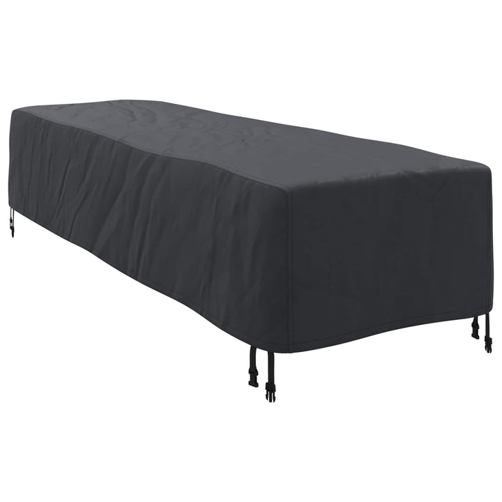 Liggestolsbetræk Ensfarvet Sort 74 x 210 x 40 cm Stof