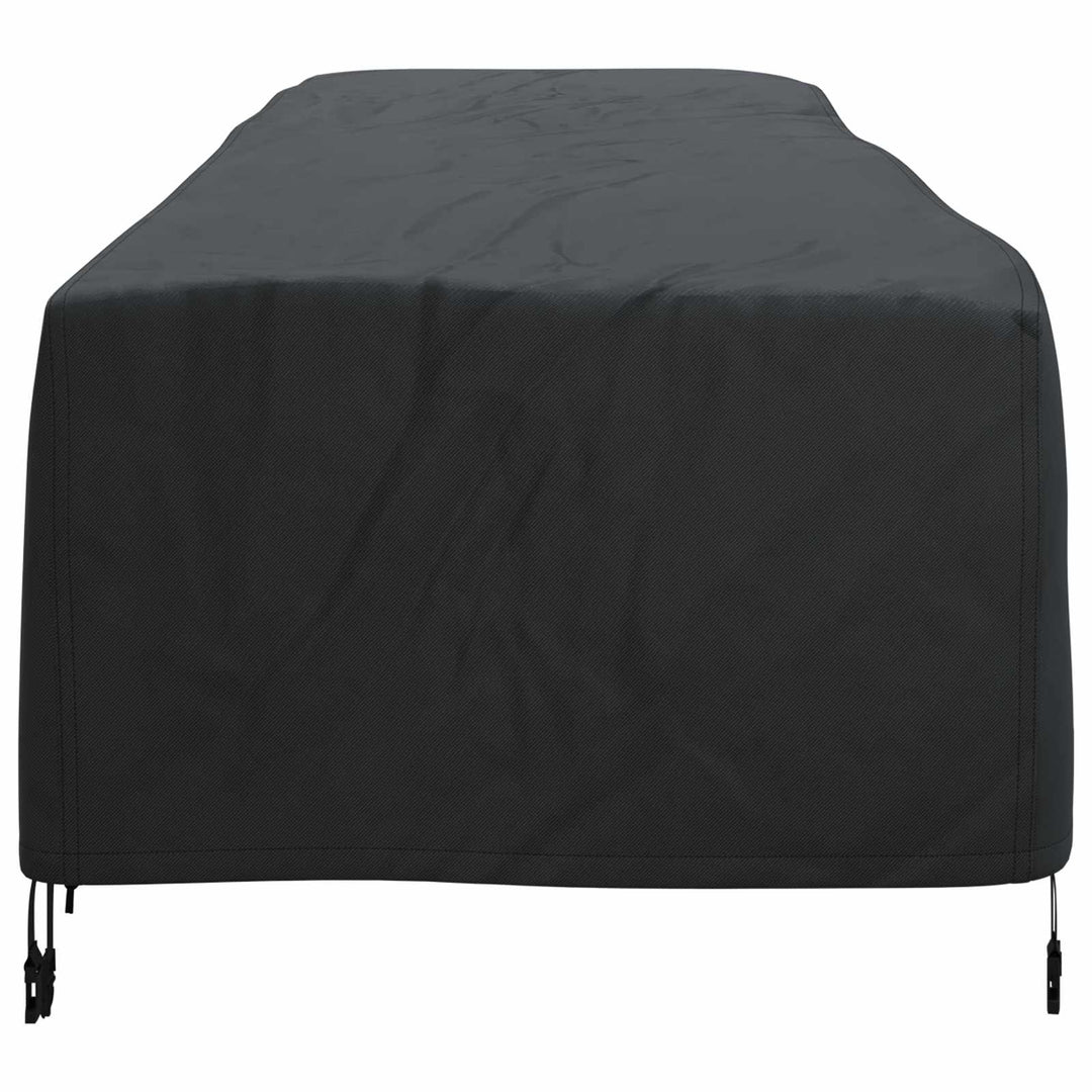 Liggestolsbetræk Ensfarvet Sort 74 x 210 x 40 cm Stof