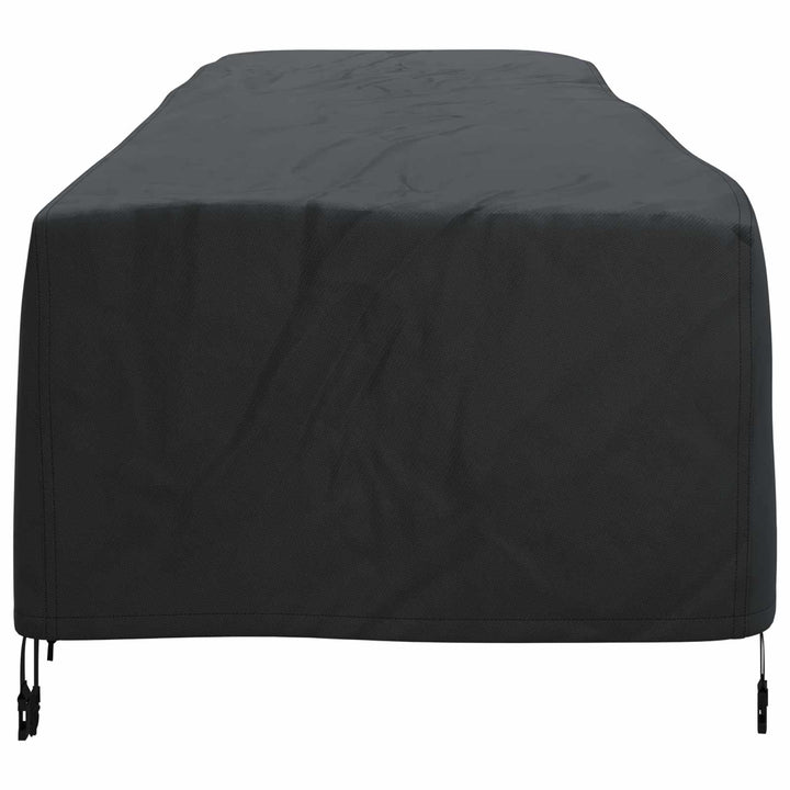 Liggestolsbetræk Ensfarvet Sort 74 x 210 x 40 cm Stof