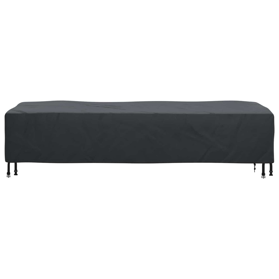 Liggestolsbetræk Ensfarvet Sort 74 x 210 x 40 cm Stof
