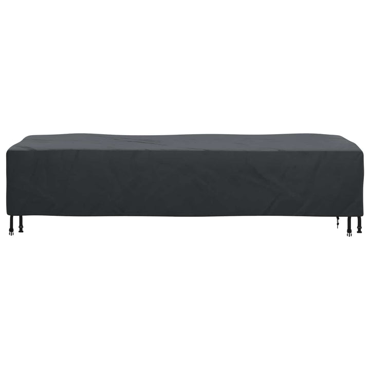 Liggestolsbetræk Ensfarvet Sort 74 x 210 x 40 cm Stof