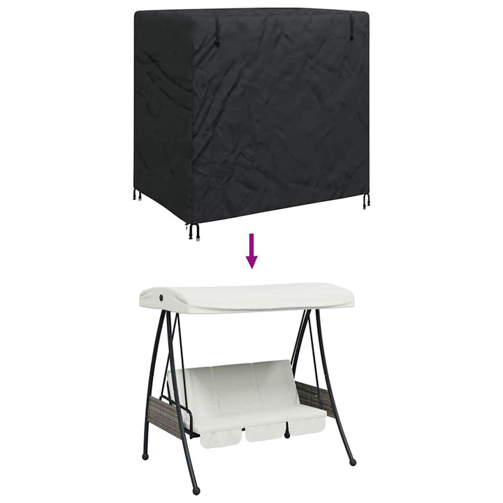 Overtræk til udendørs gynge 175 x 125 x 180 cm 420D Oxford stof