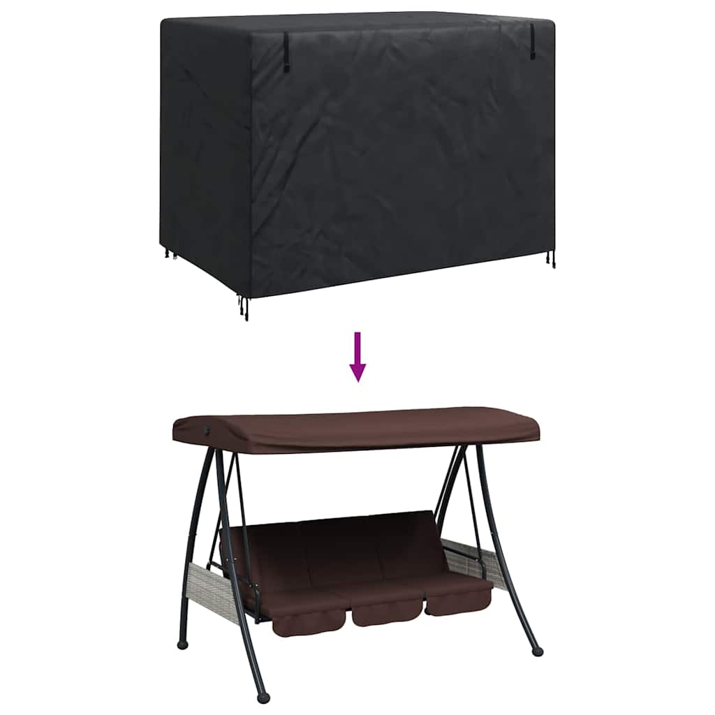Overtræk til udendørs gynge 220 x 125 x 170 cm 420D Oxford Stof
