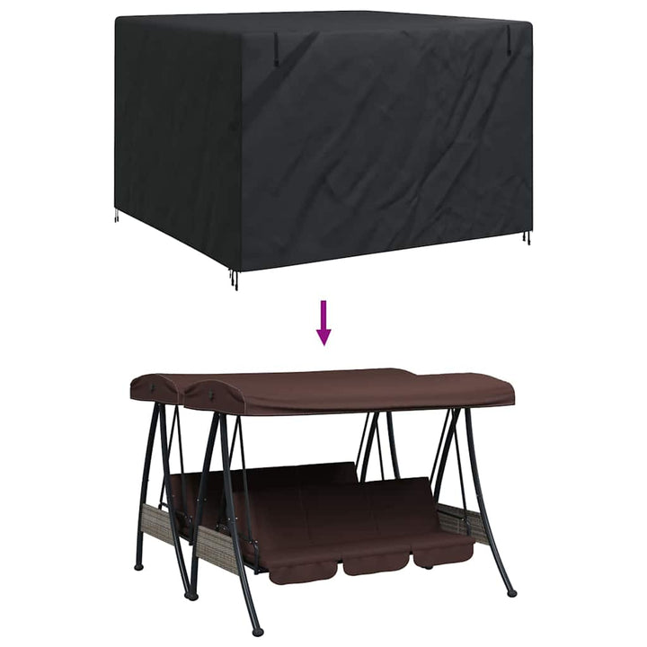 Overtræk til udendørs gynge 250 x 250 x 160 cm 600D Oxford Stof