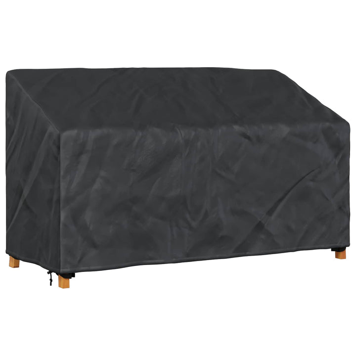 Havebænkkappe Sort 165 x 70 x 65 / 94 cm 210D Oxford Stof