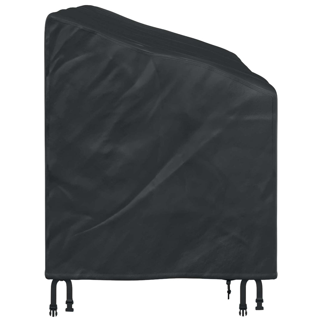 Havebænkkappe Sort 185 x 85 x 65 / 94 cm 600D Oxford Stof